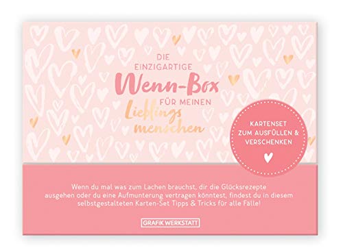 Grafik Werkstatt Geschenk-Box für den Lieblingsmensch| Karten-Set zum ausfüllen | 20 Karten in hochwertiger Box von Grafik-Werkstatt