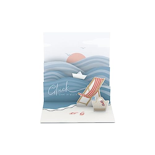 Grafik Werkstatt |Pretty Pop-Up Karte | dreidimensional | Glück kommt in Wellen Grafik Werkstatt |Pretty Pop-Up Karte | dreidimensional | Glück kommt in Wellen von Grafik-Werkstatt