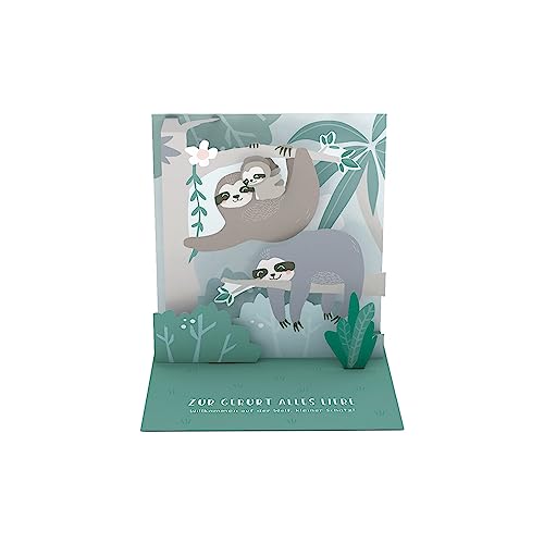 Grafik Werkstatt |Pretty Pop-Up Karte | dreidimensional | Zur Geburt alles Liebe von Grafik-Werkstatt