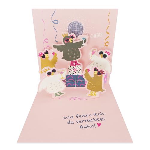 Grafik-Werkstatt |Pretty Pop-Up Mini-Karte | dreidimensional | Geburtstag | verrücktes Huhn Grafik-Werkstatt |Pretty Pop-Up Mini-Karte | dreidimensional | Geburtstag | verrücktes Huhn von Grafik-Werkstatt