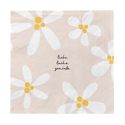Grafik Werkstatt Servietten mit Spruch groß | 20 Stück | 16,5 x 16,5 cm | bunt | liebe. Lache. genieße. Grafik Werkstatt Servietten mit Spruch groß | 20 Stück | 16,5 x 16,5 cm | bunt | liebe. Lache. genieße. von Grafik-Werkstatt