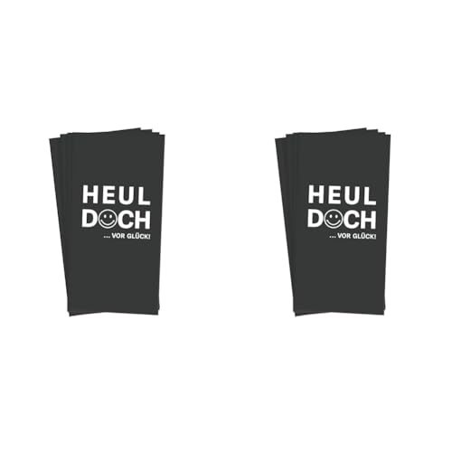 Grafik Werkstatt Taschentücher mit Spruch | Geschenkidee | 10 Stück | Heul doch (Packung mit 2) von Grafik-Werkstatt