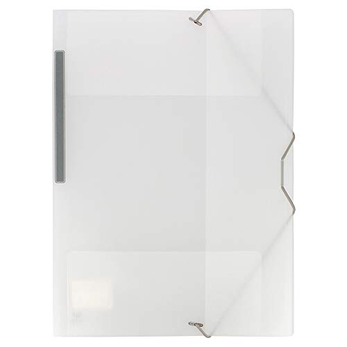 Grafoplás 04801200-carpeta transparent A4 Kunststoff mit Gummizug und 3 Klappen von Grafoplás