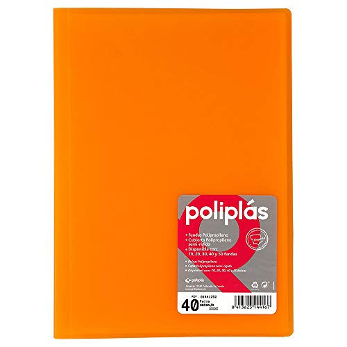 Grafoplas 1155891 – Mappe mit 40 Hüllen, orange von Grafoplás