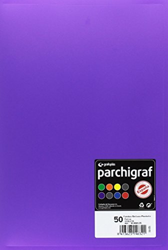 Grafoplas 1460135 – Ordner, 50 Hüllen, Foolscap, Deckel PP, violett von Grafoplás