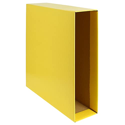 Grafoplás 17171360 12 Stück Graphitmappen, gelb, Foliogröße, Rücken 85 mm von Grafoplás