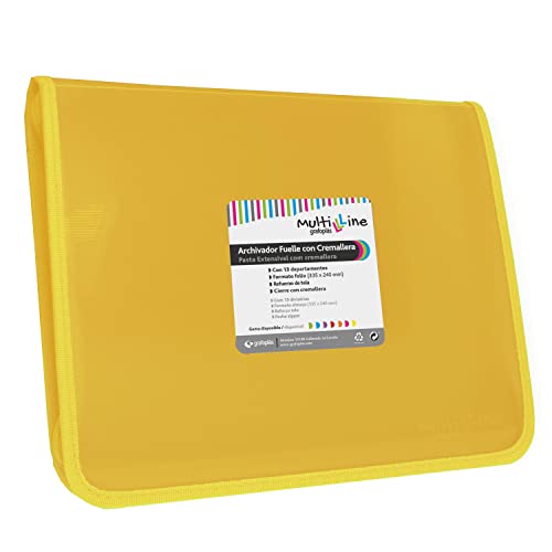 Grafoplás 2960560 Kollektion Multiline Ordner, Gelb, Blatt von Grafoplás