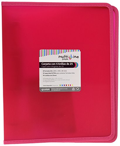 Grafoplas 30121454 – Ordner mit Hebelmechanik, Fuchsia, A4 von Grafoplás