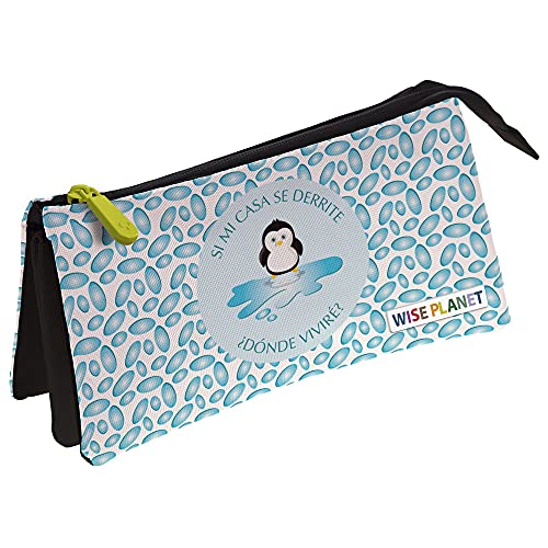 Grafoplás 37540696 Federmäppchen mit drei Fächern, Kollektion Wise Planet, Pinguin, Größe: 23,5 x 12 x 14 cm Grafoplás 37540696 Federmäppchen mit drei Fächern, Kollektion Wise Planet, Pinguin, Größe: 23,5 x 12 x 14 cm von Grafoplás