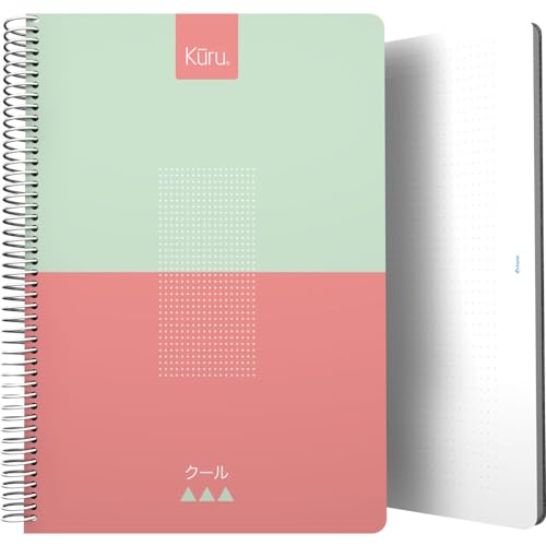 Grafoplás Gepunktetes Notizbuch | Folio-Größe | Rosa | flexibler Kunststoffdeckel | Kuru | 80 Blatt Papier 90 g | Punkte von Grafoplás