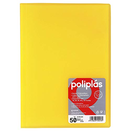 Grafoplas – Ordner, Foliogröße, Einband aus Polypropylen Folio gelb von Grafoplás