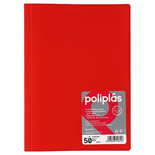 Grafoplas – Ordner, Foliogröße, Einband aus Polypropylen Folio rot von Grafoplás