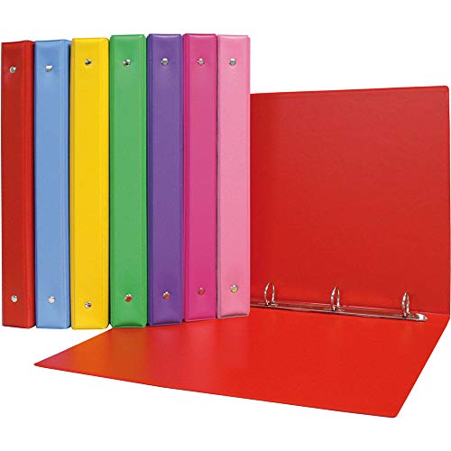 Grafoplás Ordner F 4 Ringe Farben PVC, Gelb von Grafoplás