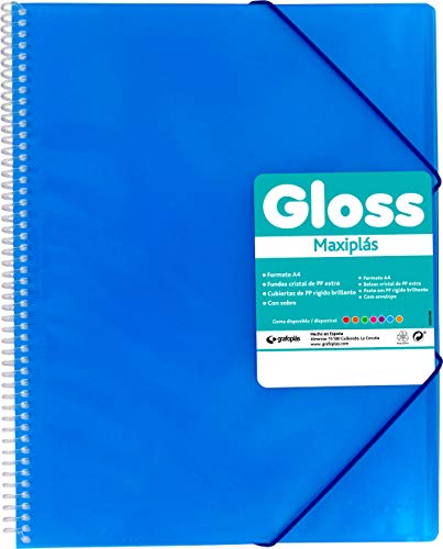 Grafoplás Ordner mit Hüllen 20 Fundas blau von Grafoplás
