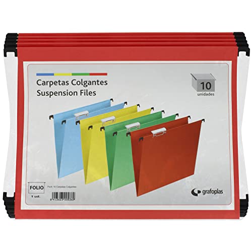 Grafoplas – Paket 10 UDS Hängemappe Folio mit Vollsichtreiter kurz 65 mm Effekt Lupe rot - Grafoplas – Paket 10 UDS Hängemappe Folio mit Vollsichtreiter kurz 65 mm Effekt Lupe rot - von Grafoplás