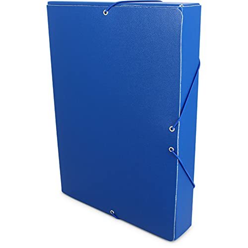 Grafoplás Projektbox Armada L 50 mm Gummibänder, glatt, blau von Grafoplás