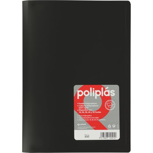 grafoplas 1155017 Ordner mit 30 Hüllen, schwarz von Grafoplás