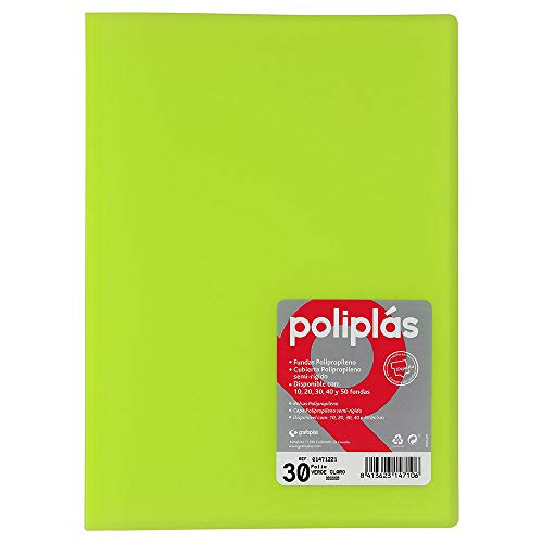 grafoplas 1155725 Ordner – 30 Taschen grün von Grafoplás