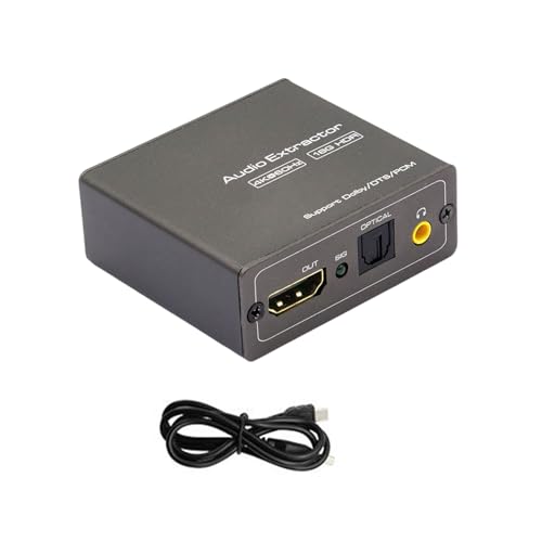 4K60Hz HDTV-kompatibler Auditory Extractor mit 3,5-mm-Ausgängen, ideal für Spieler und Spielekonsolen 4K60Hz HDTV-kompatibler Auditory Extractor mit 3,5-mm-Ausgängen, ideal für Spieler und Spielekonsolen von Gramigg