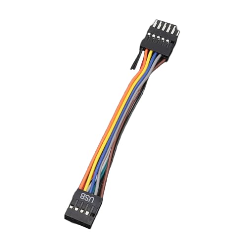 Gramigg Flachdraht-USB-Adapterkabel für interne Motherboard-Header, 11-polig auf 9-polig, für Computer-Gebrauch und konsistente Leistung von Gramigg