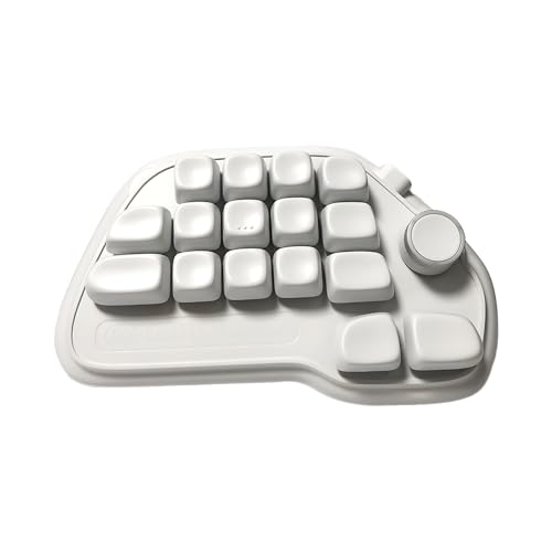 Gramigg Mechanischer Nummernblock, VIA, programmierbar, 17 Tasten, Hot-Swap-fähig, USB-Nummernblock mit PBT-Tastenkappen und RGBs, Hintergrundbeleuchtung für Laptop, PC, Desktop Gramigg Mechanischer Nummernblock, VIA, programmierbar, 17 Tasten, Hot-Swap-fähig, USB-Nummernblock mit PBT-Tastenkappen und RGBs, Hintergrundbeleuchtung für Laptop, PC, Desktop von Gramigg