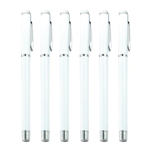 Gramigg Metall-Kugelschreiber mit Stift-Clip, für Unterzeichnung, glattes Schreiben für Hotel, Empfang, Büro, 6 Stück von Gramigg