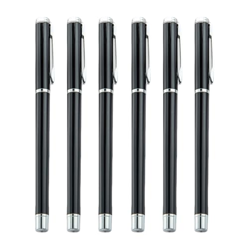 Gramigg Metall-Kugelschreiber mit Stift-Clip, für Unterzeichnung, glattes Schreiben für Hotel, Empfang, Büro, 6 Stück Gramigg Metall-Kugelschreiber mit Stift-Clip, für Unterzeichnung, glattes Schreiben für Hotel, Empfang, Büro, 6 Stück von Gramigg
