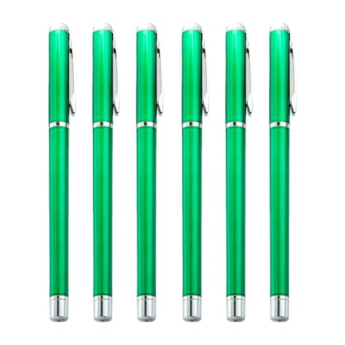Gramigg Metall-Kugelschreiber mit Stift-Clip, für Unterzeichnung, glattes Schreiben für Hotel, Empfang, Büro, 6 Stück von Gramigg