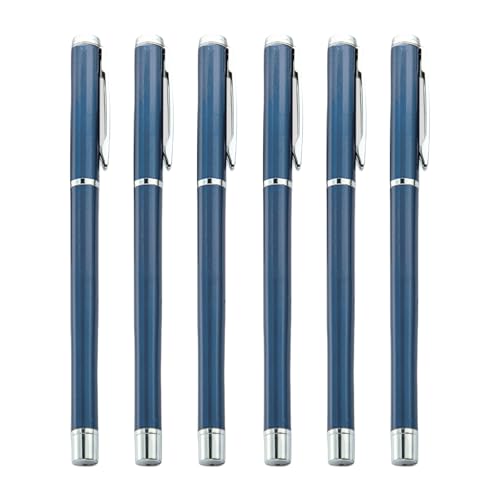 Gramigg Metall-Kugelschreiber mit Stift-Clip, für Unterzeichnung, glattes Schreiben für Hotel, Empfang, Büro, 6 Stück von Gramigg