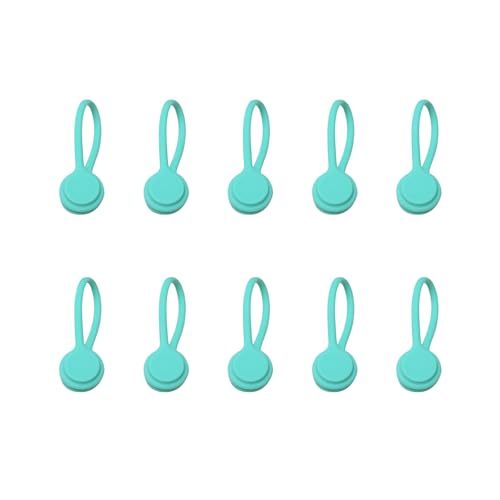 Gramigg Minimalistische Silikon-Kabel-Organizer-Clips für ordentliches Schreibtischmanagement, geeignet für verschiedene Kabel-Ohrhörer, 10 Stück von Gramigg