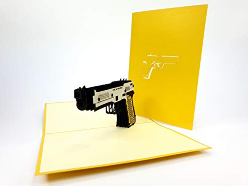 Gun AMG Riffle Hunter 3D Pop Up Karten Custom Grußkarten 3D Grandgift Mafia Italien Gangsta Raper Snoop Dog von GrandGift