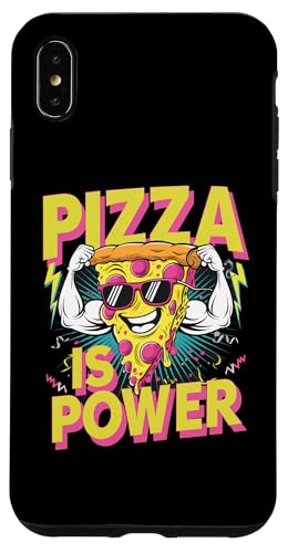 Hülle für iPhone XS Max Pizza ist Macht von GrandMaster Design