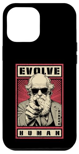 Charles Darwin Evolutionspropaganda Entwickle die Humanwissenschaft Hülle für iPhone 12 Pro Max von Grandio Design Funny Scientific Science Gifts
