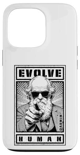 Charles Darwin Evolutionspropaganda Entwickle die Humanwissenschaft Hülle für iPhone 13 Pro von Grandio Design Funny Scientific Science Gifts