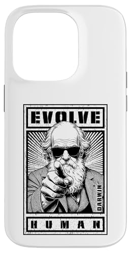 Charles Darwin Evolutionspropaganda Entwickle die Humanwissenschaft Hülle für iPhone 14 Pro von Grandio Design Funny Scientific Science Gifts