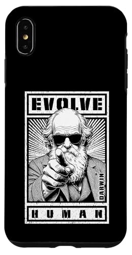 Charles Darwin Evolutionspropaganda Entwickle die Humanwissenschaft Hülle für iPhone XS Max von Grandio Design Funny Scientific Science Gifts