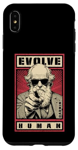 Charles Darwin Evolutionspropaganda Entwickle die Humanwissenschaft Hülle für iPhone XS Max von Grandio Design Funny Scientific Science Gifts