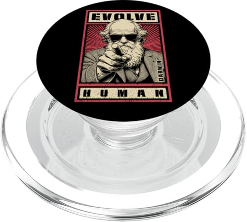 Charles Darwin Evolutionspropaganda Entwickle die Humanwissenschaft PopSockets PopGrip für MagSafe Charles Darwin Evolutionspropaganda Entwickle die Humanwissenschaft PopSockets PopGrip für MagSafe von Grandio Design Funny Scientific Science Gifts