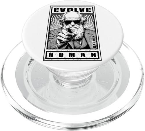 Charles Darwin Evolutionspropaganda Entwickle die Humanwissenschaft PopSockets PopGrip für MagSafe Charles Darwin Evolutionspropaganda Entwickle die Humanwissenschaft PopSockets PopGrip für MagSafe von Grandio Design Funny Scientific Science Gifts