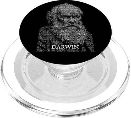Charles Darwin Origin Of Species Textbuch Portrait Wissenschaft PopSockets PopGrip für MagSafe von Grandio Design Funny Scientific Science Gifts