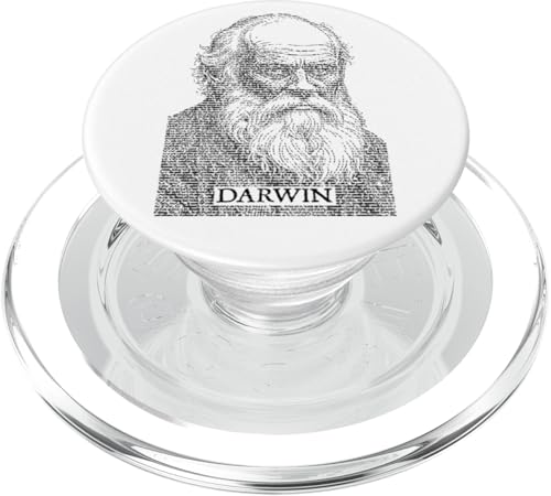 Charles Darwin Origin Of Species Textbuch Portrait Wissenschaft PopSockets PopGrip für MagSafe von Grandio Design Funny Scientific Science Gifts