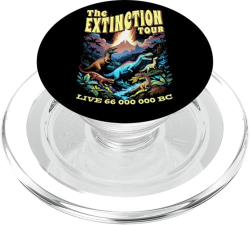 Dinosaurier Extinction Tour Lustig Vintage Paläontologie Wissenschaft PopSockets PopGrip für MagSafe Dinosaurier Extinction Tour Lustig Vintage Paläontologie Wissenschaft PopSockets PopGrip für MagSafe von Grandio Design Funny Scientific Science Gifts