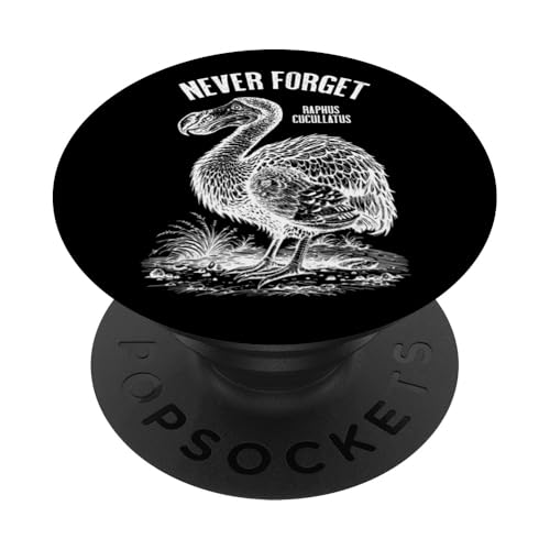 Dodo Never Forget Raphus Cucullatus Extinct Paläontology PopSockets Klebender PopGrip von Grandio Design Funny Scientific Science Gifts