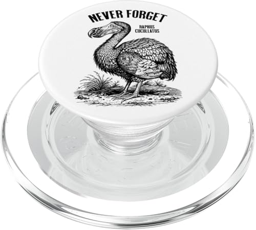 Dodo Never Forget Raphus Cucullatus Extinct Paläontology PopSockets PopGrip für MagSafe von Grandio Design Funny Scientific Science Gifts
