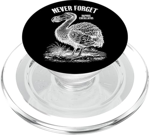 Dodo Never Forget Raphus Cucullatus Extinct Paläontology PopSockets PopGrip für MagSafe von Grandio Design Funny Scientific Science Gifts