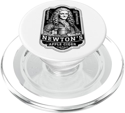 Funny Physics Isaac Newton Apfelwein, Vintage-Label, Wissenschaft PopSockets PopGrip für MagSafe Funny Physics Isaac Newton Apfelwein, Vintage-Label, Wissenschaft PopSockets PopGrip für MagSafe von Grandio Design Funny Scientific Science Gifts
