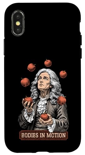 Funny Physics Isaac Newton Apple Jonglieren Motion Science Hülle für iPhone X/XS von Grandio Design Funny Scientific Science Gifts