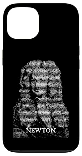 Isaac Newton Principia Lustiges Physikbuch Text Portrait Hülle für iPhone 13 von Grandio Design Funny Scientific Science Gifts