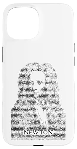 Isaac Newton Principia Lustiges Physikbuch Text Portrait Hülle für iPhone 15 von Grandio Design Funny Scientific Science Gifts