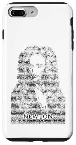 Isaac Newton Principia Lustiges Physikbuch Text Portrait Hülle für iPhone 7 Plus/8 Plus von Grandio Design Funny Scientific Science Gifts